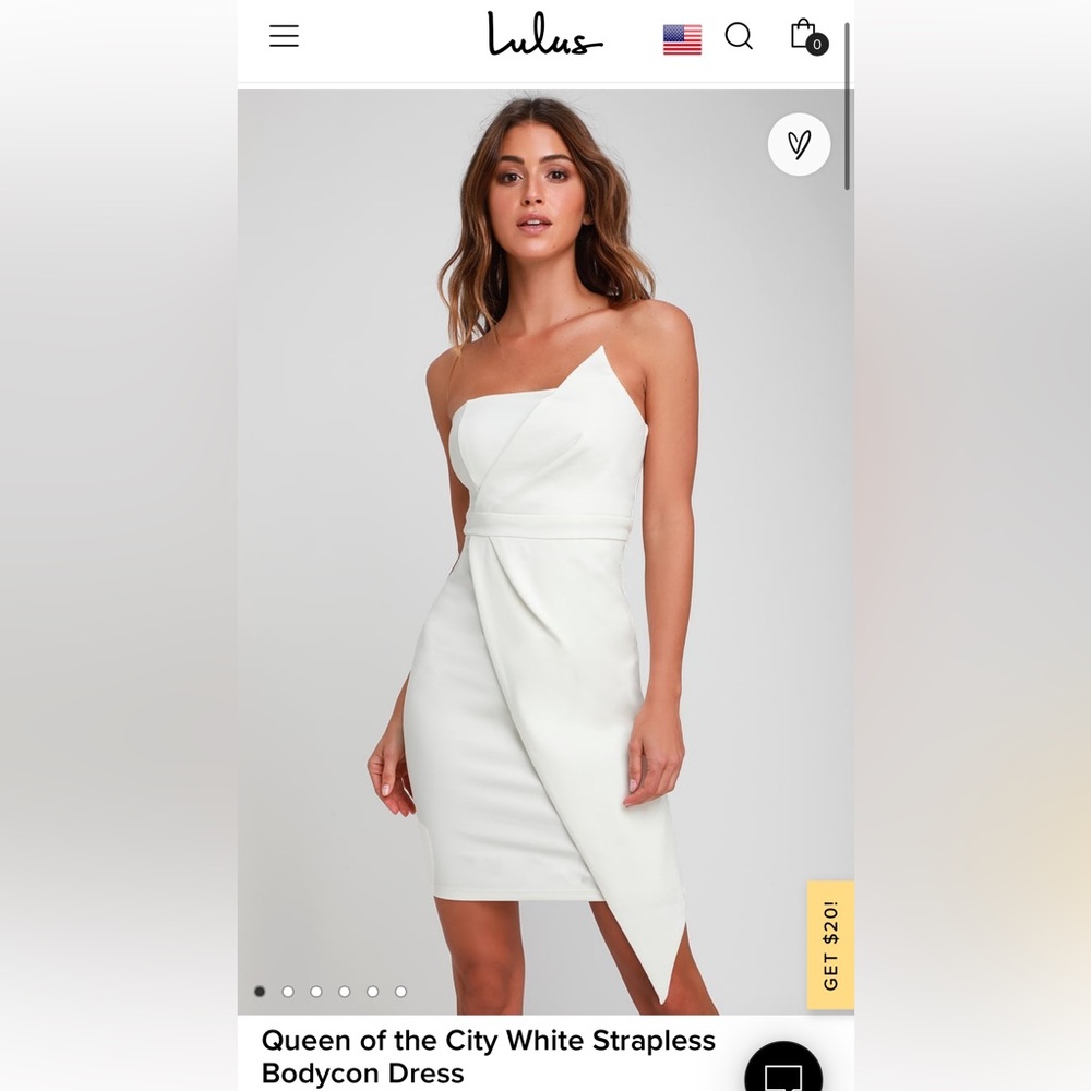 Lulus white dress - large